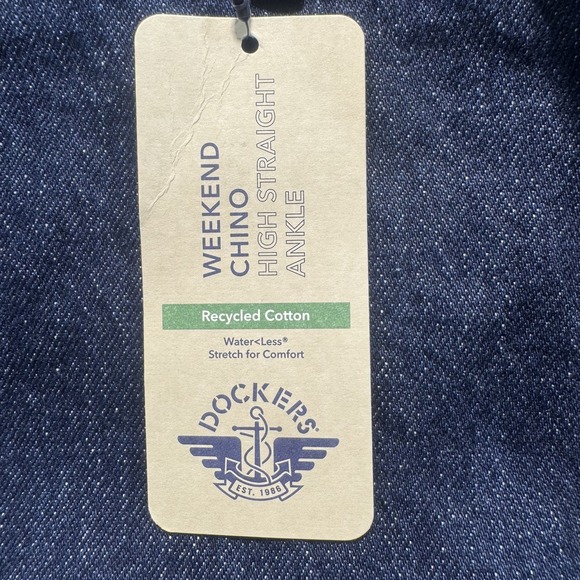 Dockers Weekend Chino Pants Women Sz 31 Blue New With Tags - Picture 3 of 9